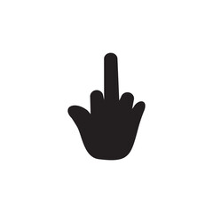 Obraz premium Finger icon vector logo design template