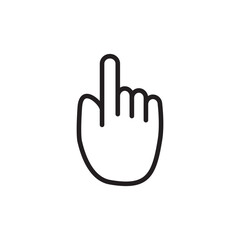 Fototapeta premium Hand,Touchscreen icon vector logo design illustration