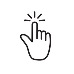 Touchscreen icon vector logo design template