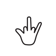 Hand,Touchscreen icon vector logo design illustration