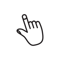 Obraz premium Touchscreen icon vector logo design template