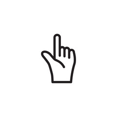 Hand,Touchscreen icon vector logo design illustration