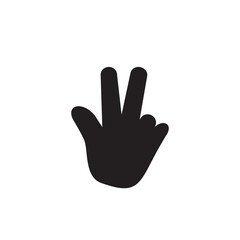 Fototapeta premium Hand icon ,finger icon vector logo design template