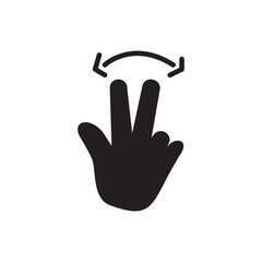 Touchscreen icon vector logo design template