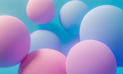 modern background with soft colorful ball for background and bcakdrop website, generative ai beautiful background