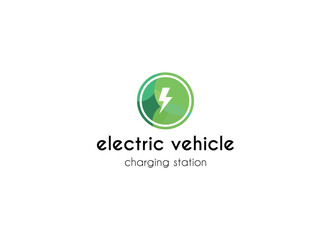 Electrical charging station vector icon