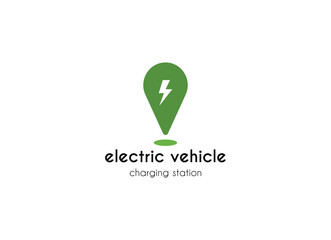 Electrical charging station vector icon