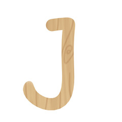 Wood Texture Alphabet