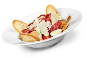 Caesar Salad isolated on white