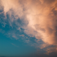 夕焼け空と雲