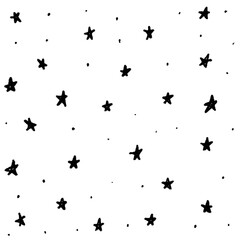 Moon and stars icon isolated. Flat design. Moon and star Icon isolated on white Background. Night symbol for your web site design, logo. Flat design. filled black symbol. Vector EPS 10.