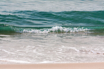 Waves on the beach. Esmoriz, Portugal