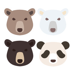 シンプルなクマ顔