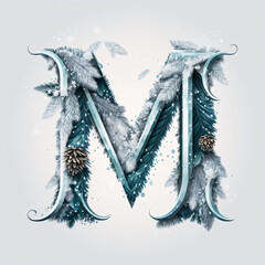 Winter lettering M