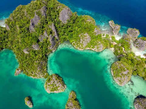 Scenic view of Raja Ampat