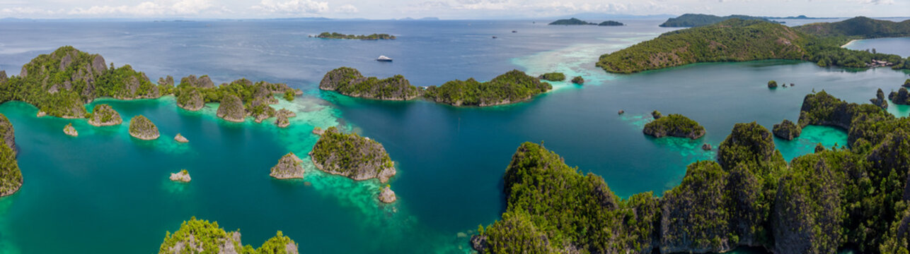Scenic view of Raja Ampat