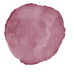 Red Pink Watercolor Circle Decor