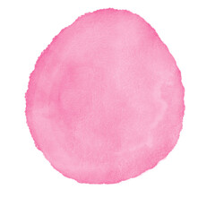 Red Pink Watercolor Circle Decor