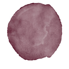 Red Pink Watercolor Circle Decor