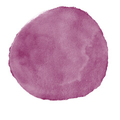 Red Pink Watercolor Circle Decor