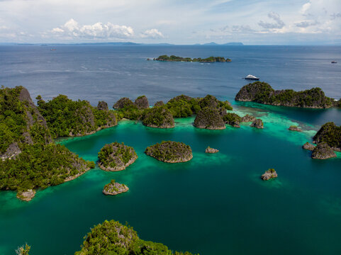 Scenic view of Raja Ampat