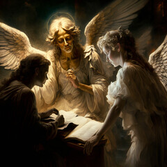 Angelic Art: Paintings and Sculptures of Angels