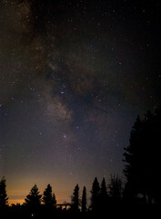 Milky Way and a starry night sky
