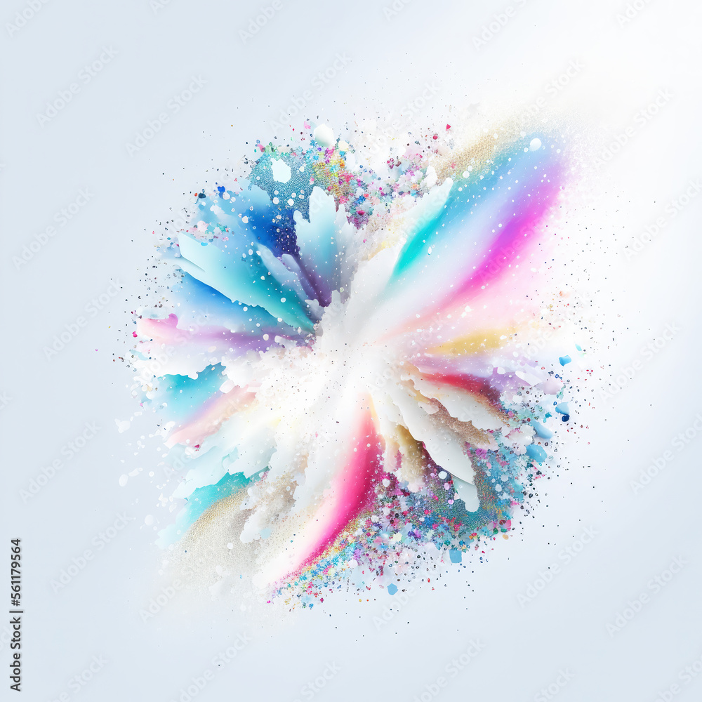 Wall mural rainbow colors abstract background. created with generative ai technology