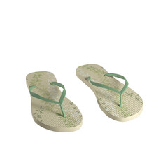 Green Bamboo Flip Flops