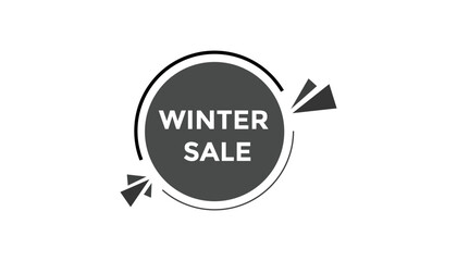 Obraz premium Winter sale button web banner templates. Vector Illustration 