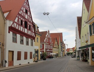 Obraz premium Summer season of Nördlingen, Germany