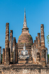 Obraz premium Wat Temple beautiful temple in the historical park Thailand