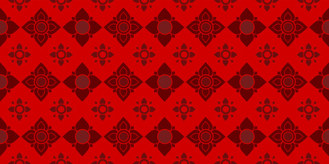 Thai art and asian style luxury background pattern decoration for printing, flyers, poster, web, banner, brochure and card concept vector illustration