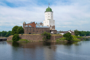 Fototapeta na wymiar Vyborg castle in July afternoon. Vyborg, Leningrad region. Russia
