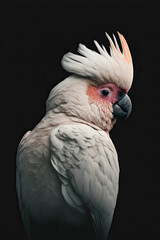 Fototapeta premium moluccan, parrot, dark, ai
