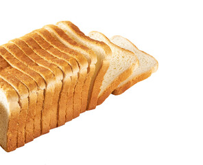 Bread isolated on a white background.