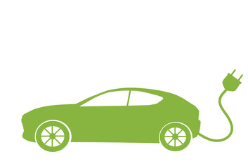 A green electric car