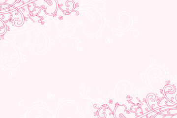 smooth pink color background with Indian style design