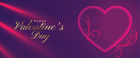 lovely banner for sending valentines day greetings to lover