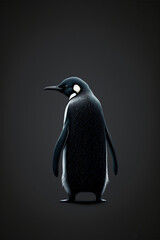 Naklejka premium penguin, bird, dark, ai