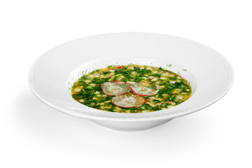 Zucchini Soup and Salad