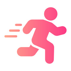 running gradient icon
