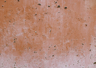 Metal background, old paint texture. Peeled paint from old age. Metal doors