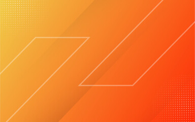 Abstract orange gradient background with  halftone
