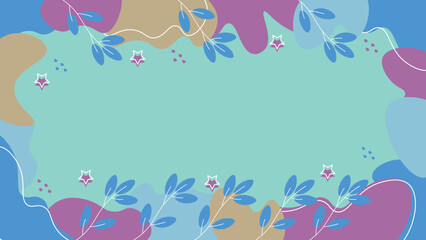 Obraz na płótnie Canvas Hand drawn background with floral