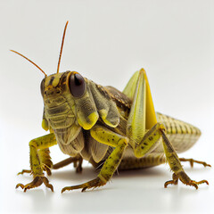 grasshopper isolated on white