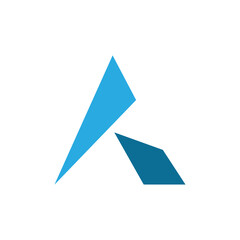 A initial logo, vector design