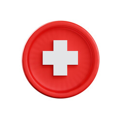 hostpital sign 3D illutration