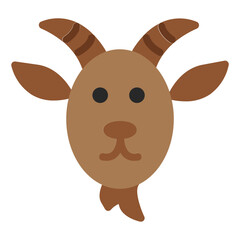 goat flat icon