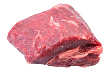 Raw beef steak isolated 